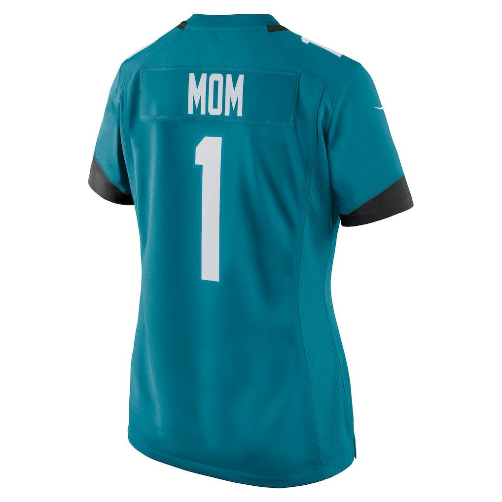 Number 1 Mom Jacksonville Jaguars Women's Game Jersey - Teal
