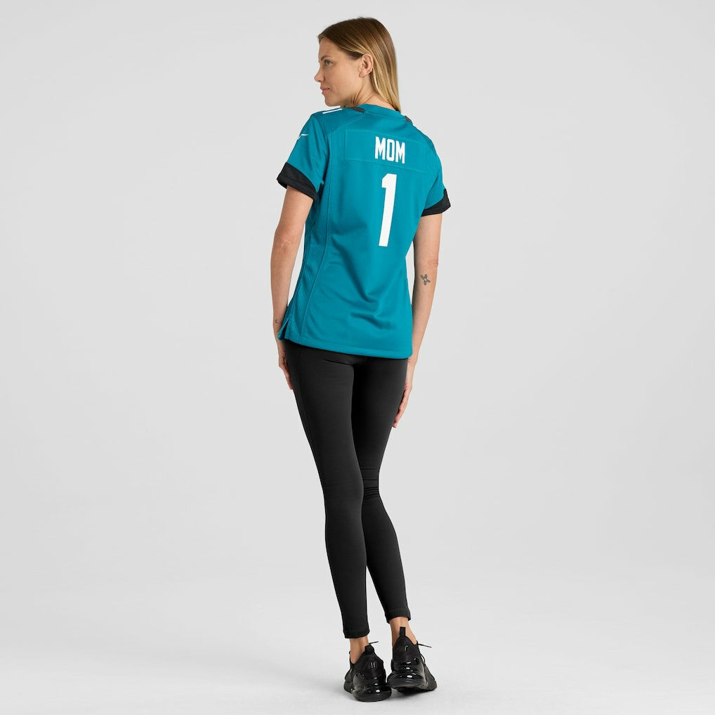 Number 1 Mom Jacksonville Jaguars Women's Game Jersey - Teal