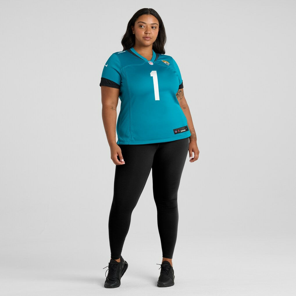 Number 1 Mom Jacksonville Jaguars Women's Game Jersey - Teal
