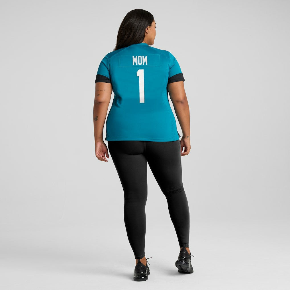 Number 1 Mom Jacksonville Jaguars Women's Game Jersey - Teal
