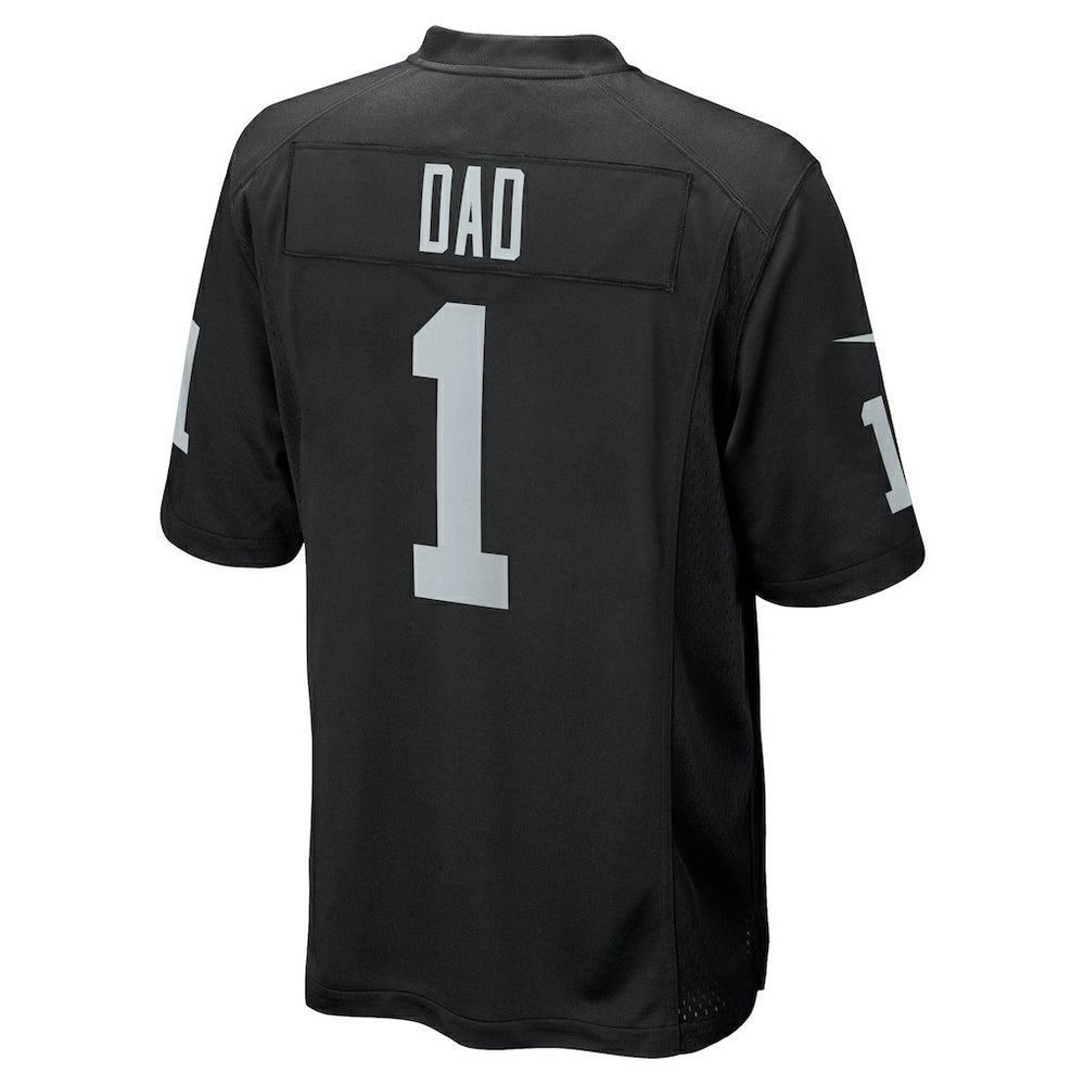 Number 1 Dad Las Vegas Raiders Game Jersey - Black