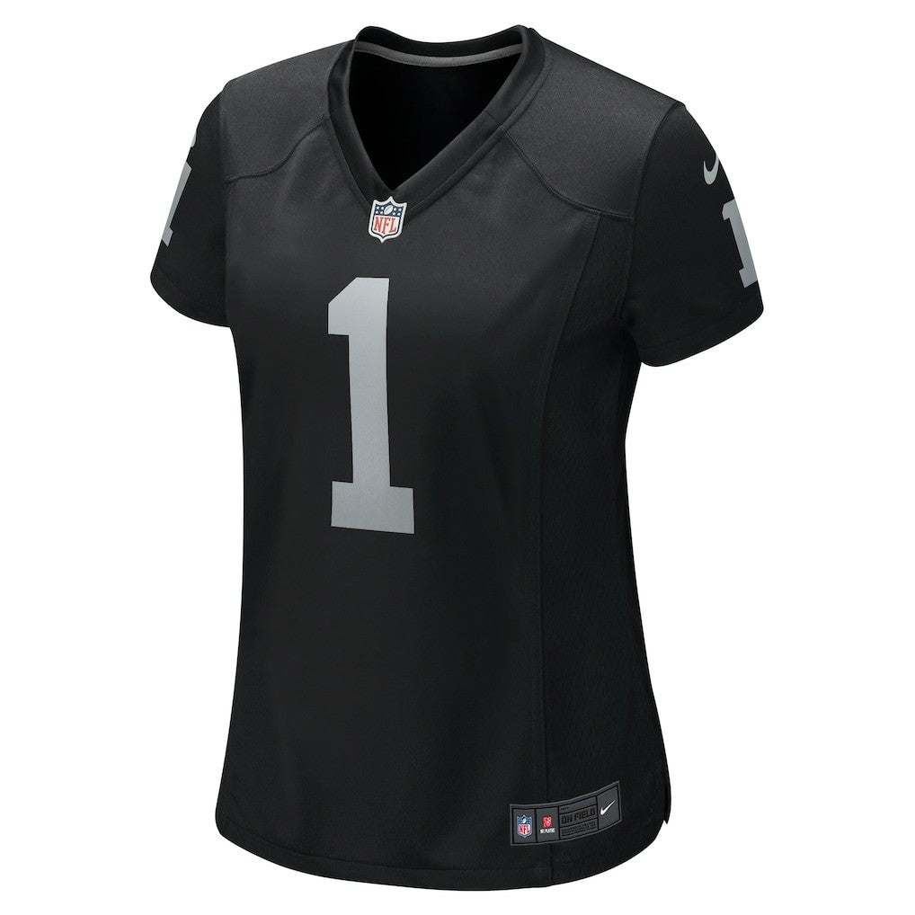 Number 1 Mom Las Vegas Raiders Women's Game Jersey - Black