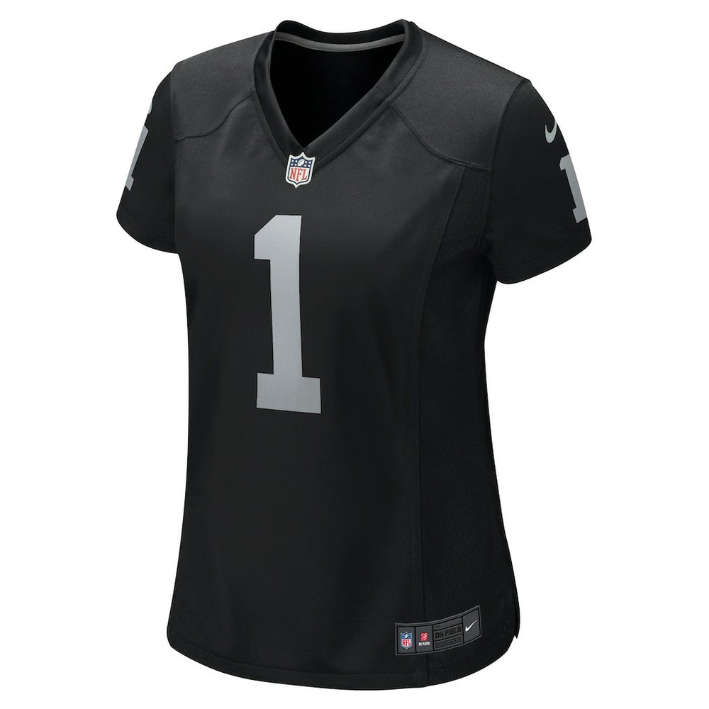 Number 1 Mom Las Vegas Raiders Women's Game Jersey - Black