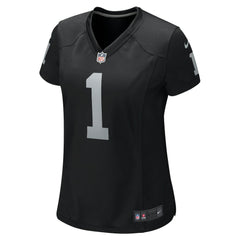 Number 1 Mom Las Vegas Raiders Women's Game Jersey - Black