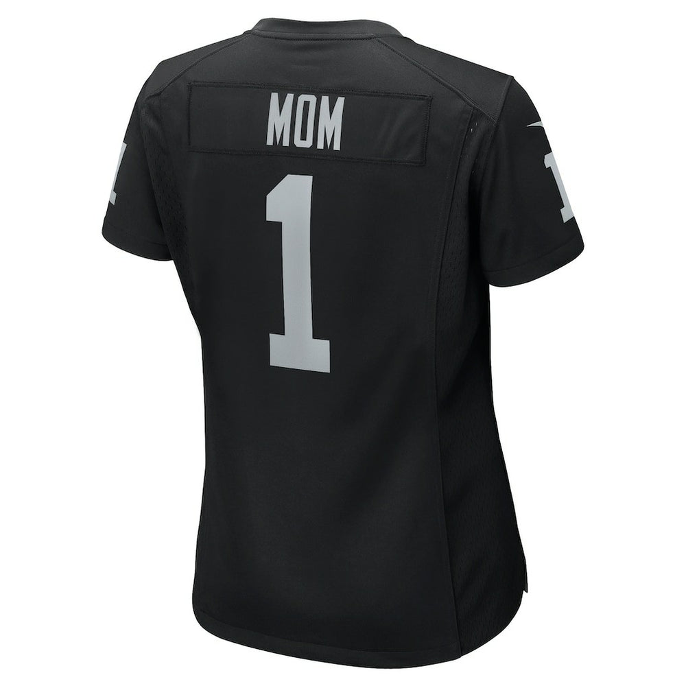 Number 1 Mom Las Vegas Raiders Women's Game Jersey - Black