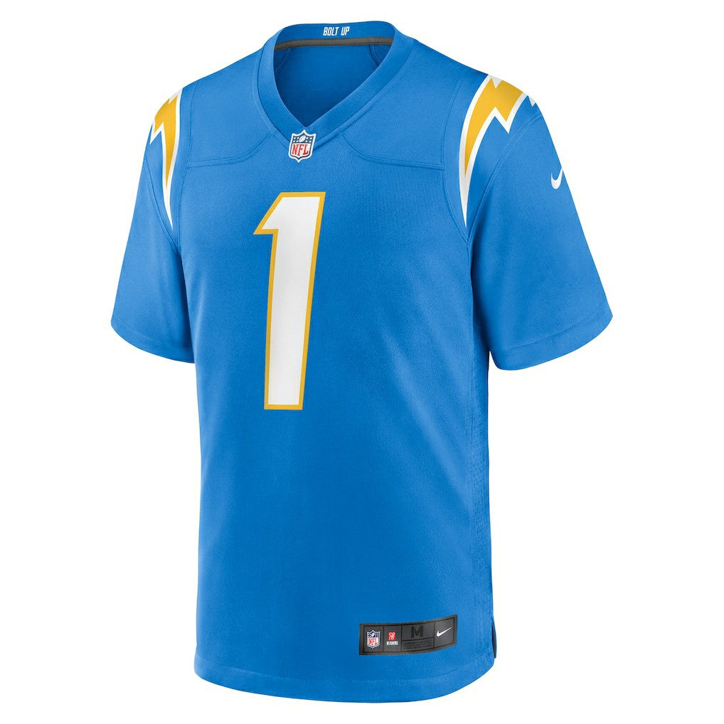 Number 1 Dad Los Angeles Chargers Game Jersey - Powder Blue