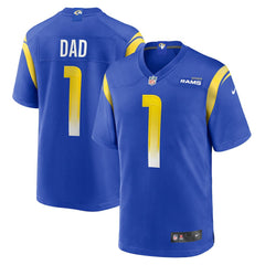 Number 1 Dad Los Angeles Rams Game Jersey - Royal