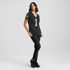 Number 1 Mom New Orleans Saints Women's Game Jersey - Black