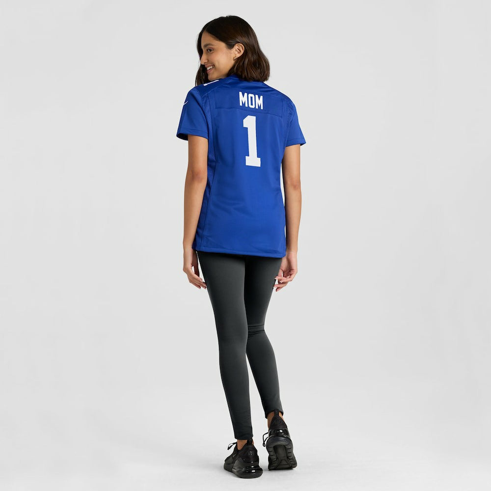 Number 1 Mom New York Giants Women's Game Jersey - Royal