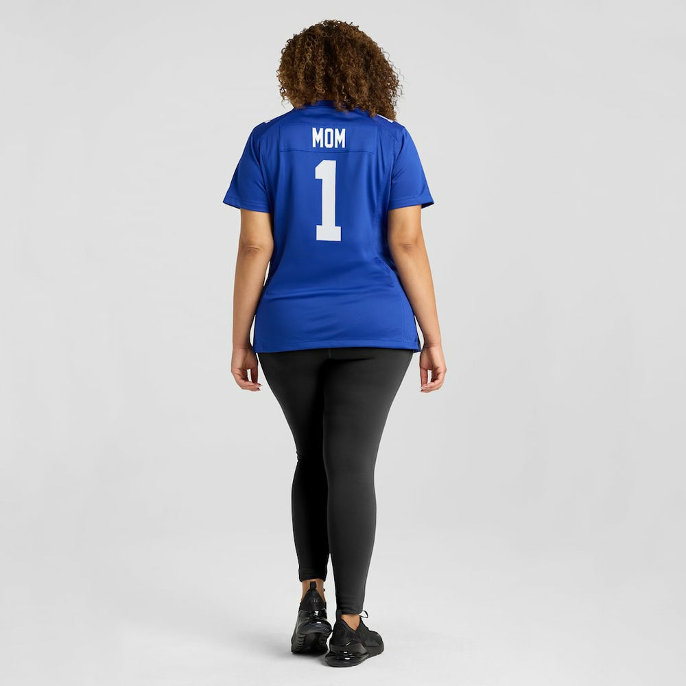 Number 1 Mom New York Giants Women's Game Jersey - Royal