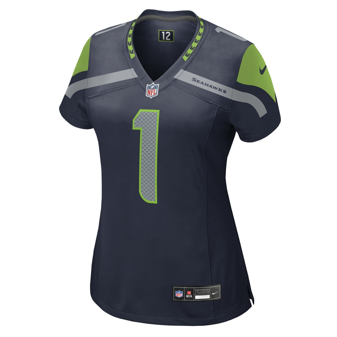 Number 1 Mom Seattle Seahawks Women's Game Jersey - College Navy