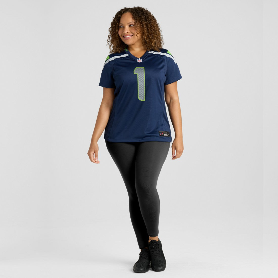 Number 1 Mom Seattle Seahawks Women's Game Jersey - College Navy