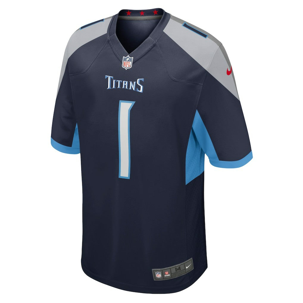 Number 1 Dad Tennessee Titans Game Jersey - Navy