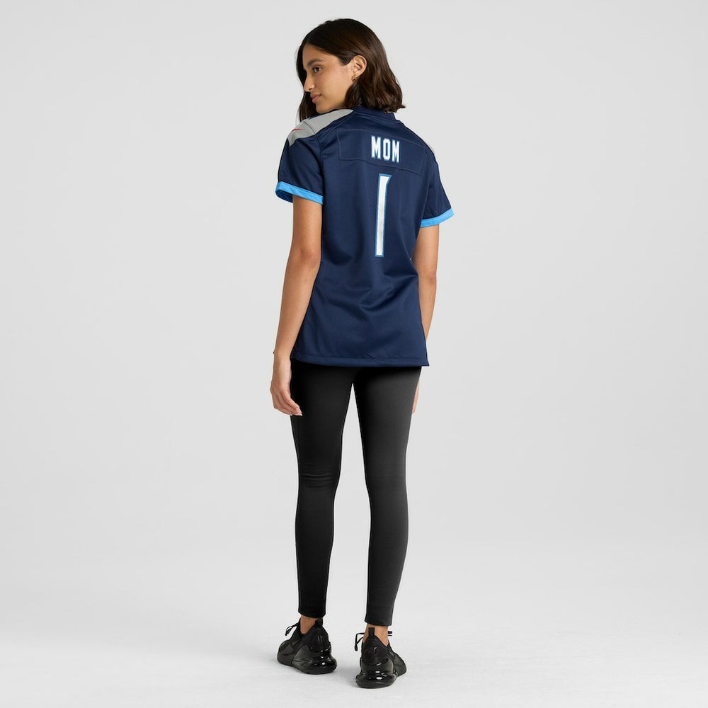 Number 1 Mom Tennessee Titans Women's Game Jersey - Navy