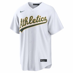 Athletics Home Replica Custom Jersey - White