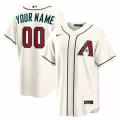 Arizona Diamondbacks Home Replica Custom Jersey - Cream