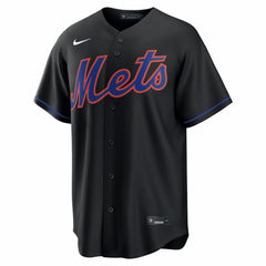 New York Mets Alternate Replica Custom Jersey Black | Nike