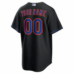 New York Mets Alternate Replica Custom Jersey Black | Nike