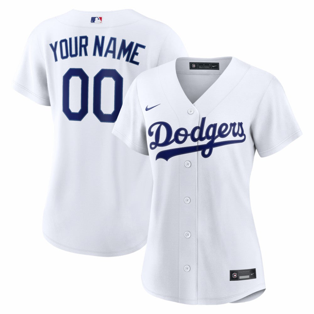 Los Angeles Dodgers Women's Home Replica Custom Jersey White | Nike