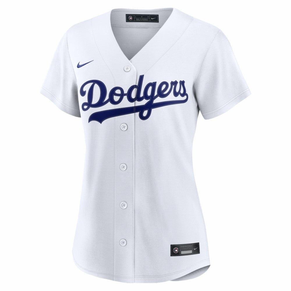 Los Angeles Dodgers Women's Home Replica Custom Jersey White | Nike