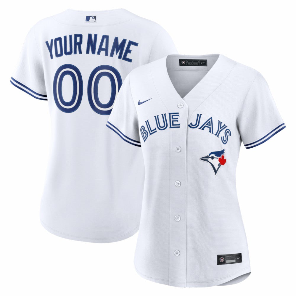 Toronto Blue Jays Women's Home Replica Custom Jersey - White