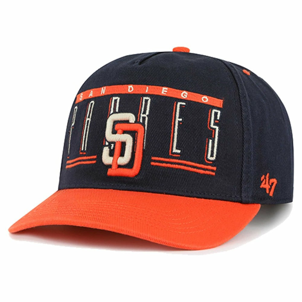 San Diego Padres  Double Headed Baseline Hitch Adjustable Hat Navy | 47 brand