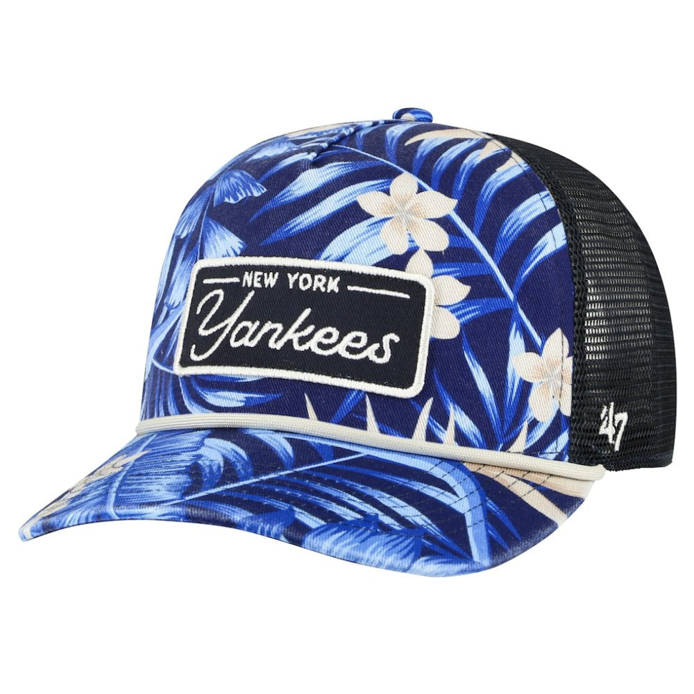 New York Yankees Tropicalia Trucker Hitch Adjustable Hat Navy | 47 brand