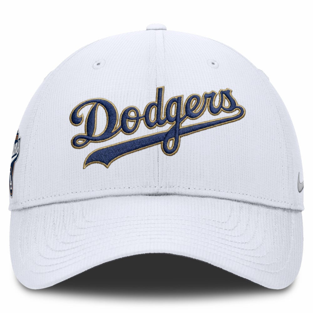 Los Angeles Dodgers 2026 Gold Collection Ripstop Adjustable Hat White | Nike