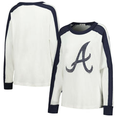 Atlanta Braves Women's Premier Caribou Long Sleeve T-Shirt White | 47 brand