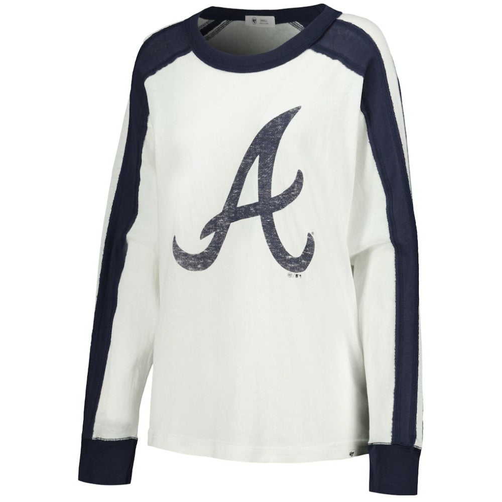 Atlanta Braves Women's Premier Caribou Long Sleeve T-Shirt White | 47 brand