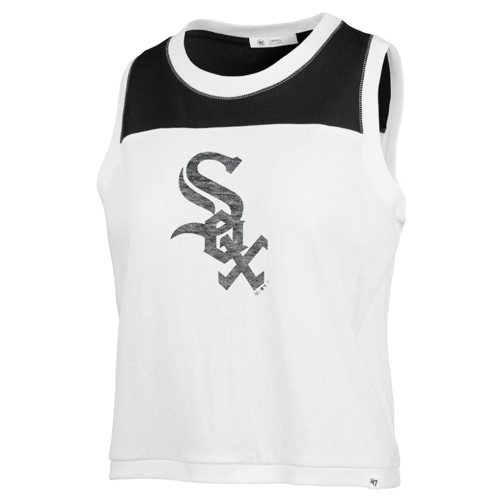Chicago White Sox Women's Premier Zoey Waist Length Tank Top White | 47 brand