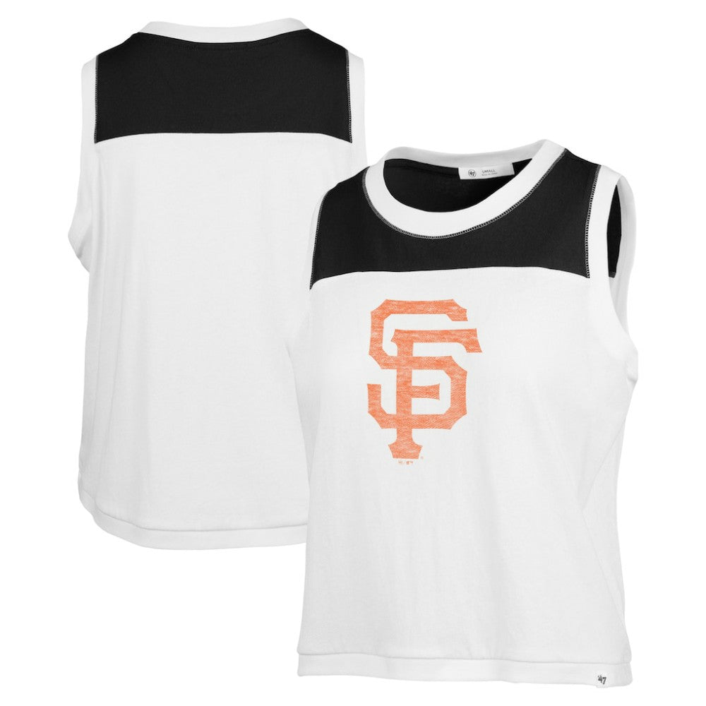 San Francisco Giants Women's Premier Zoey Waist Length Tank Top White | 47 brand