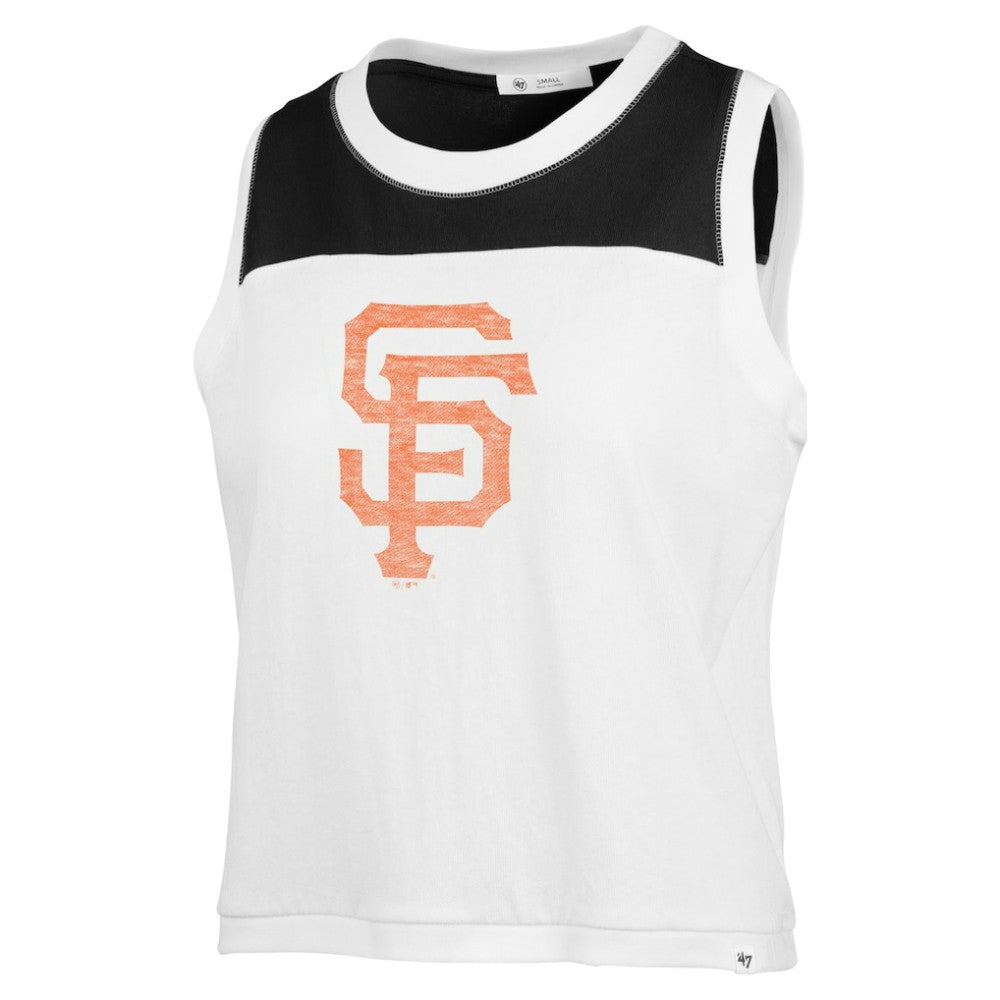 San Francisco Giants Women's Premier Zoey Waist Length Tank Top White | 47 brand