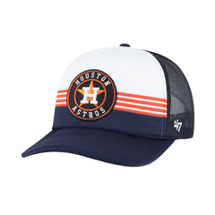 Houston Astros Lift Off Foam Front Mesh Trucker Adjustable Hat Navy | 47 brand