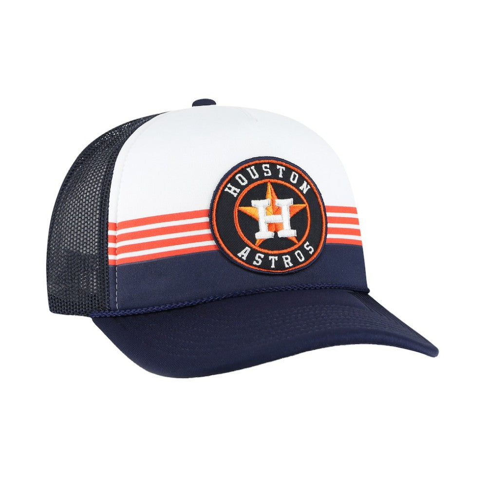 Houston Astros Lift Off Foam Front Mesh Trucker Adjustable Hat Navy | 47 brand