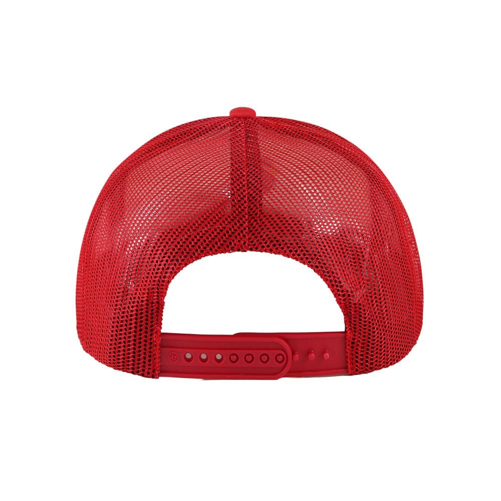 Los Angeles Angels Lift Off Foam Front Mesh Trucker Adjustable Hat Red | 47 brand