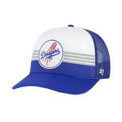Los Angeles Dodgers Lift Off Foam Front Mesh Trucker Adjustable Hat Royal | 47 brand