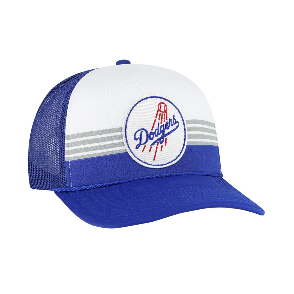 Los Angeles Dodgers Lift Off Foam Front Mesh Trucker Adjustable Hat Royal | 47 brand