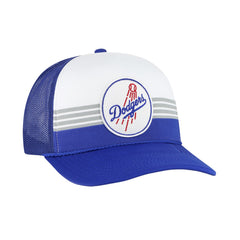 Los Angeles Dodgers Lift Off Foam Front Mesh Trucker Adjustable Hat Royal | 47 brand