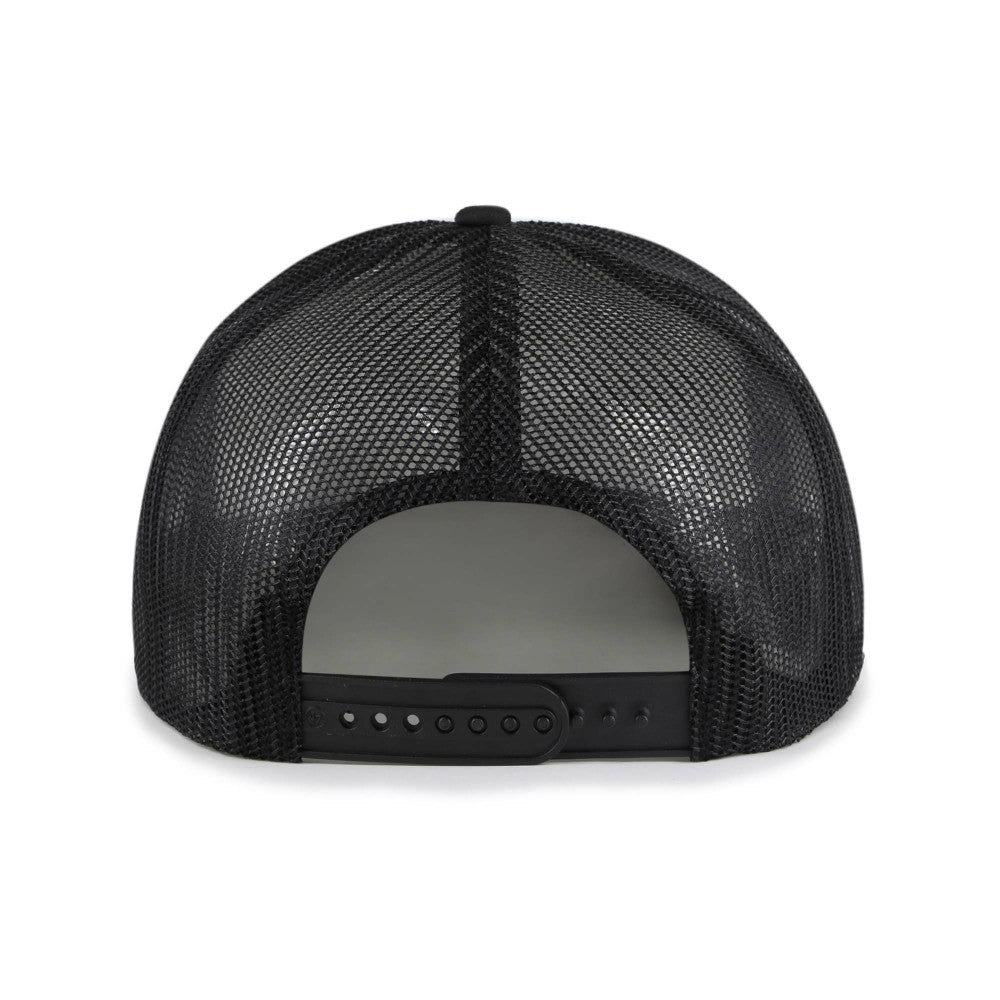 Miami Marlins Lift Off Foam Front Mesh Trucker Adjustable Hat Black | 47 brand