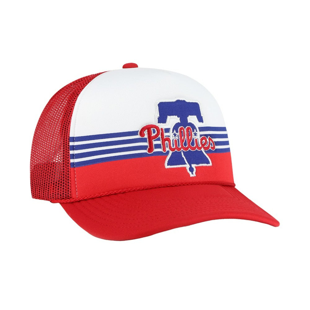 Philadelphia Phillies Lift Off Foam Front Mesh Trucker Adjustable Hat Red | 47 brand