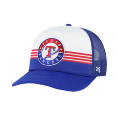 Texas Rangers Lift Off Foam Front Mesh Trucker Adjustable Hat Royal | 47 brand