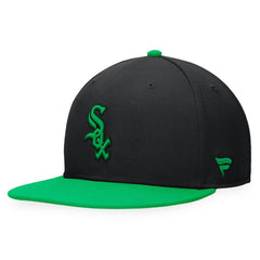 Chicago White Sox Lucky Snapback Hat Black/Kelly Green