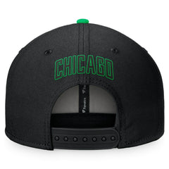 Chicago White Sox Lucky Snapback Hat Black/Kelly Green