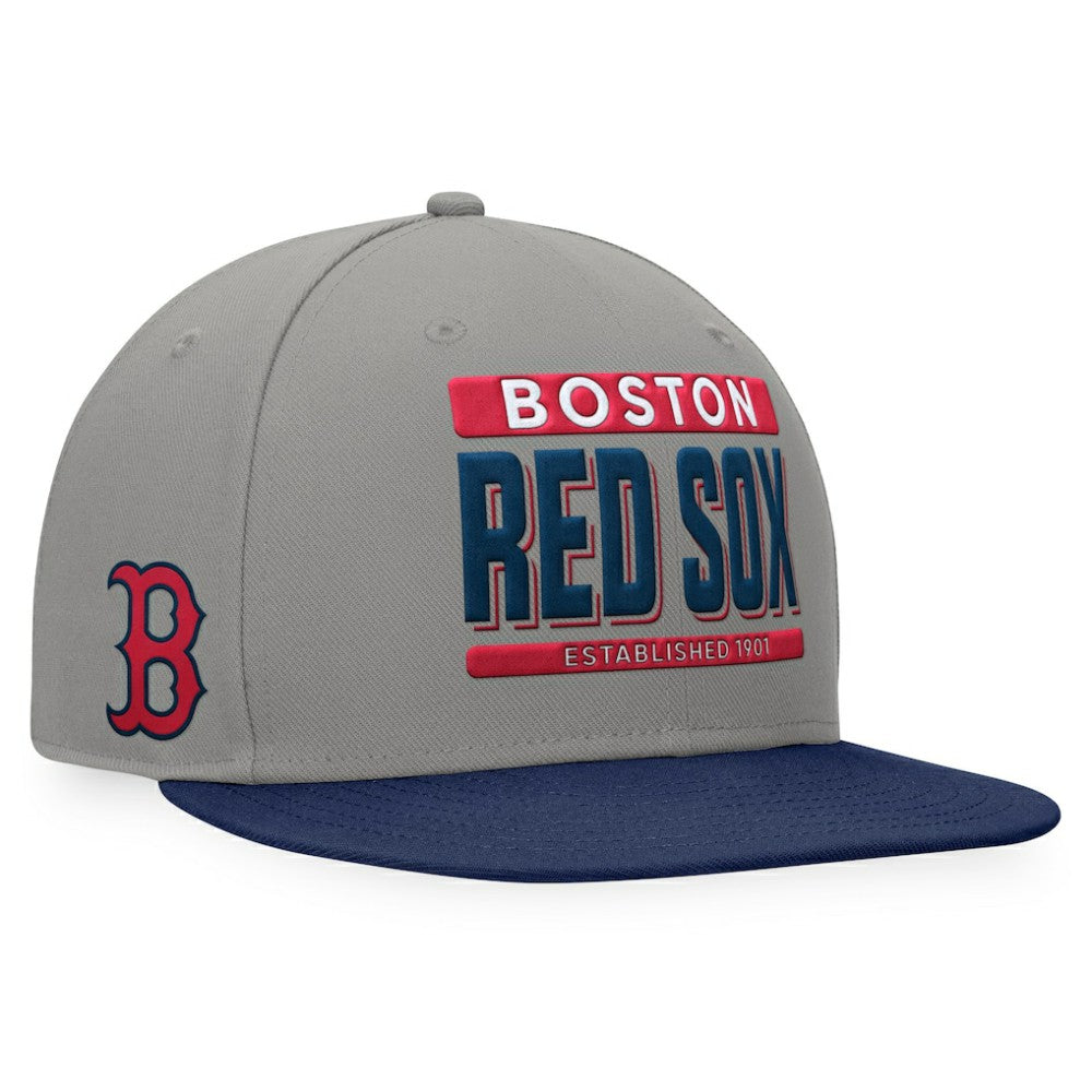 Boston Red Sox Line Drive Two-Tone Snapback Hat Gray/Navy