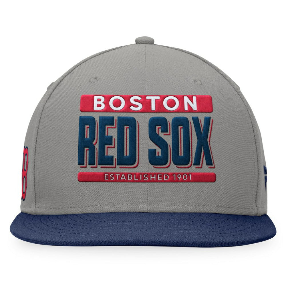 Boston Red Sox Line Drive Two-Tone Snapback Hat Gray/Navy