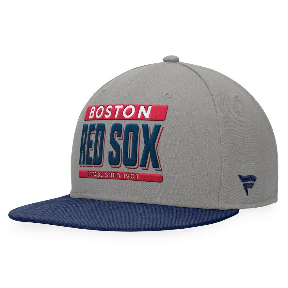 Boston Red Sox Line Drive Two-Tone Snapback Hat Gray/Navy