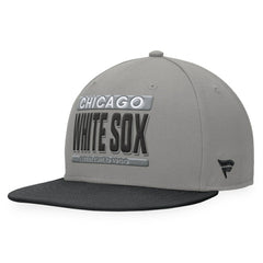 Chicago White Sox Line Drive Two-Tone Snapback Hat Gray/Black