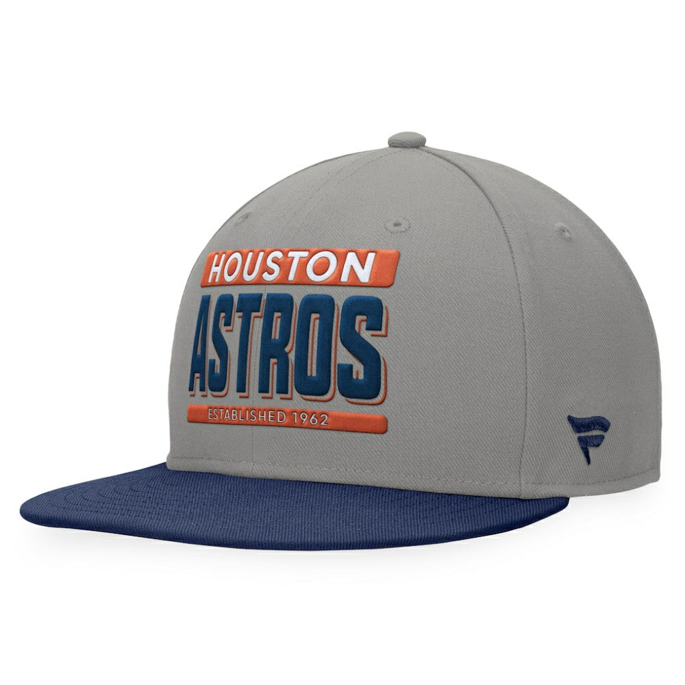 Houston Astros Line Drive Two-Tone Snapback Hat Gray/Navy