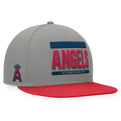 Los Angeles Angels Line Drive Two-Tone Snapback Hat Gray/Red